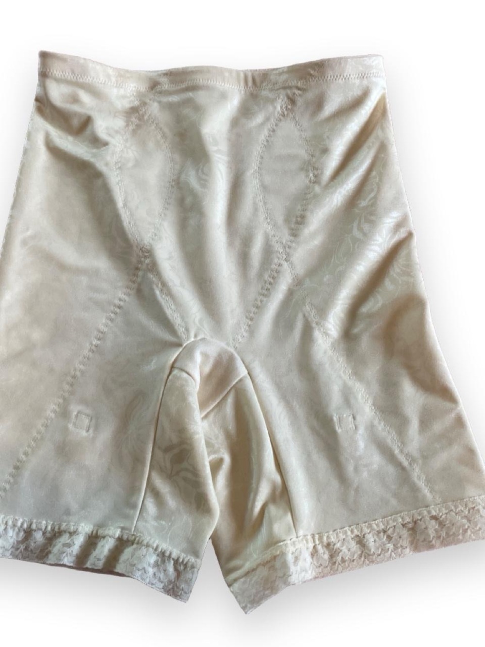 Flexees High-Waist Shaping Shorts in Cream